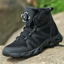 Eu 37-44 Light Amphibious Tactical Boots Outdoor Camping Hiking Trekking Wading Shoes Women Sports Training Ventilation Sneakers