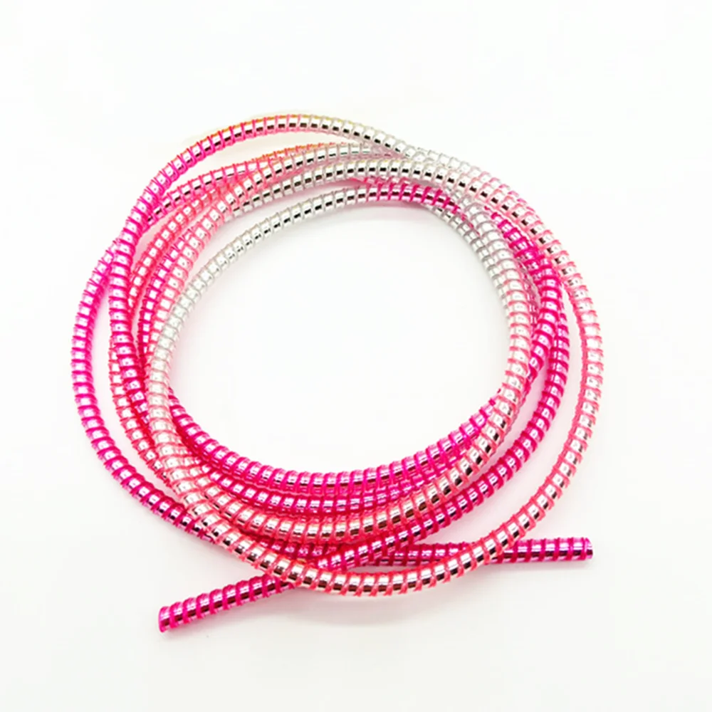 

5pcs Gradient Color Cable Protector 1.4m Data Line Case Rope Protection Spring Cable Organizer Earphone Storage Holder Desk Set