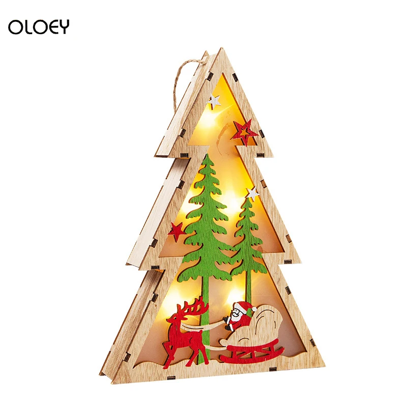 

2021 New Year LED Christmas Tree Ornaments Gift Lights Div Crafts Decorations Led Light For Christmas Tree Decoration