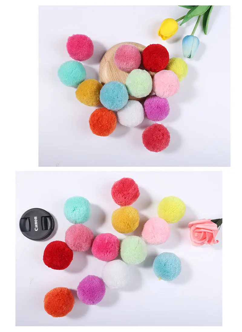 New!!! Diameter 5cm Big Pompom for Handicrafts Materials diy Craft Supplies Kids Toy Wedding DIY Crafts Sewing pom poms Balls