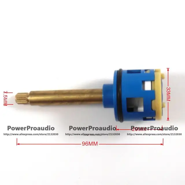 2pc Jacuzzi Split Faucet 33mm 125Manifold Valve Plug Ex Copper Rod