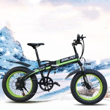 Портативный складной электровелосипед 350 Вт, 20 дюймов, Складные шины для жира, электровелосипед, Складывающийся Электрический электровелосипед, 48 В, электровелосипед