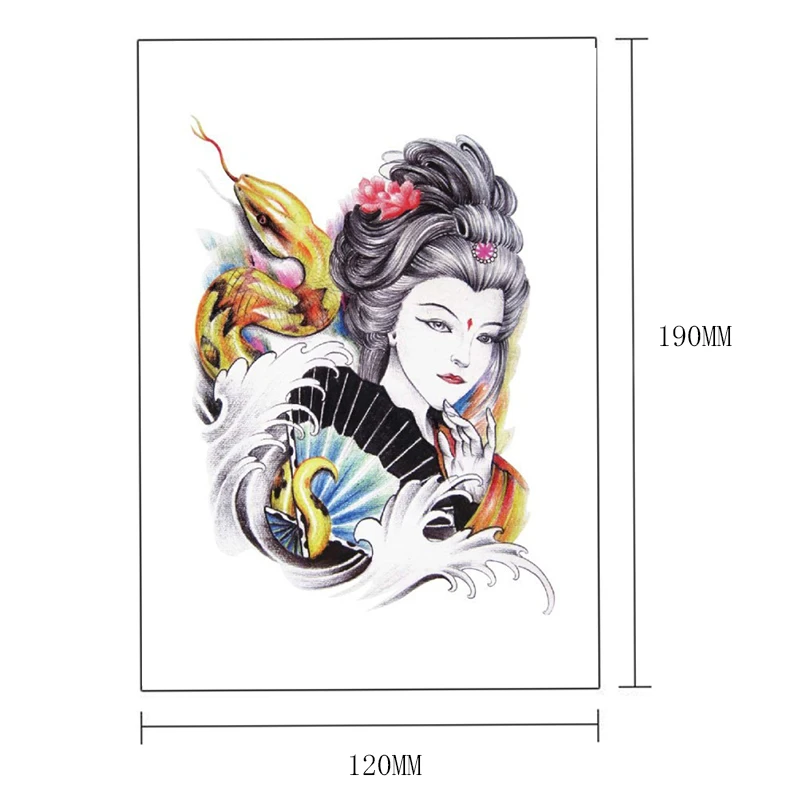 Новая модная сексуальная красивая Временная тату наклейка 19x12 см|tattoo sticker|waterproof