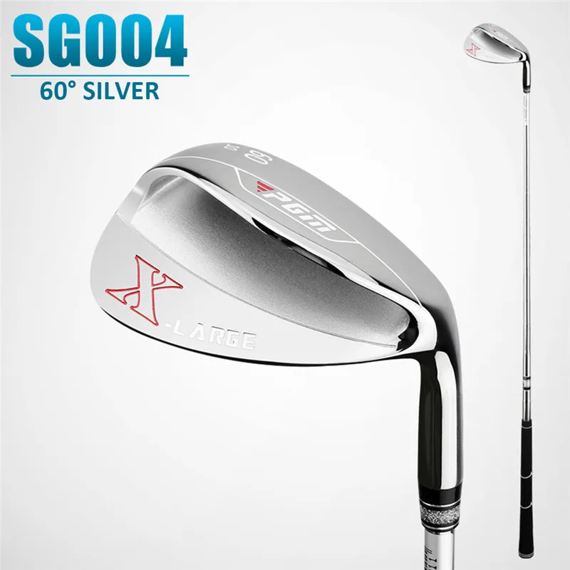 PGM клюшки для гольфа, Мужская песчаная удочка, расширенный клиновой нижний наклон, 56/60 градусов, клюшка для гольфа, оборудование для гольфа, четыре цвета - Цвет: silver  60 degree