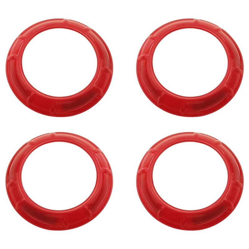 

Air Conditioning Vent Cover Trim Accents for Jeep Wrangler JK JKU Unlimited 2007-2017 (4Pcs, Red)
