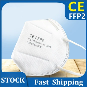 

FFP2 Mask Face Mouth Mask PM2.5 4 layer Filter Pad Protective Masks Safety Breathable Mascarillas FFP 2 Anti Dust Fast Ship
