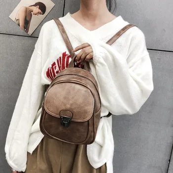 

Fashion PU Handbag New Style Street Bag Casual Backpack leather backpack
