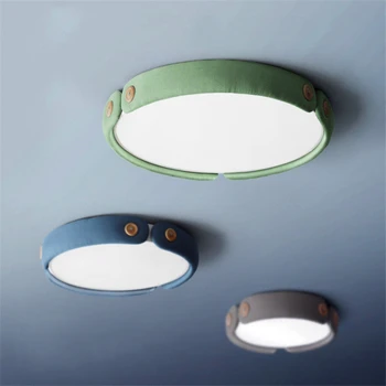 

Nordic Designer Fixtures Round Ceiling Lights LED Ceiling Lamp Macaroon Led E27 Ac110-240v Bedroom Bedside Lighting Decoration