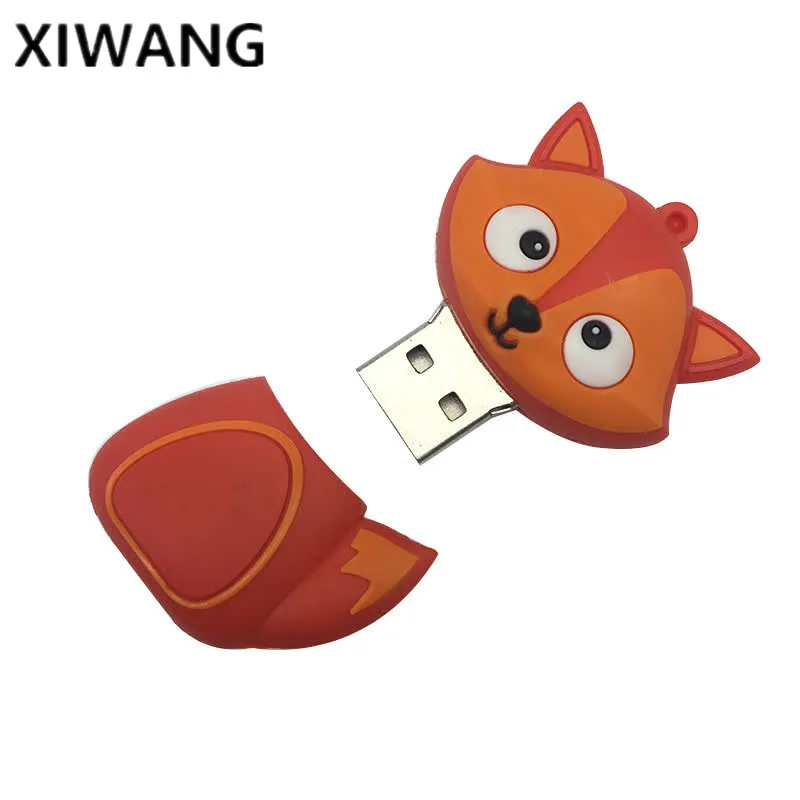 Новинка, usb флеш-накопитель, мультяшный флеш-накопитель, креативный, милый, лиса/сова/пчела, флешка, 4 ГБ, 8 ГБ, 16 ГБ, 32 ГБ, животные, пингвин, usb карта памяти, подарок