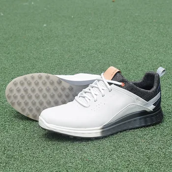 

Golf Shoes Men Taining Waterproof Golfing Walking Shoes Comfortable White Golf Sneakers Leather Outdoor Walking Sneakers