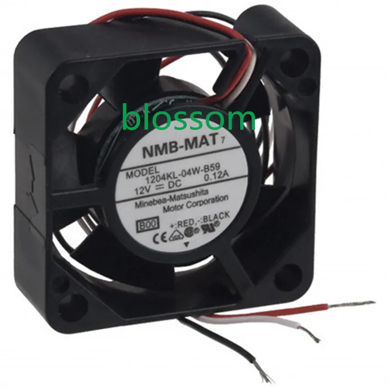 For NMB 1204KL-04W-B59 30mm x10mm Wired Router Cooler Cooling Fan 3Pin 12V 0.12A