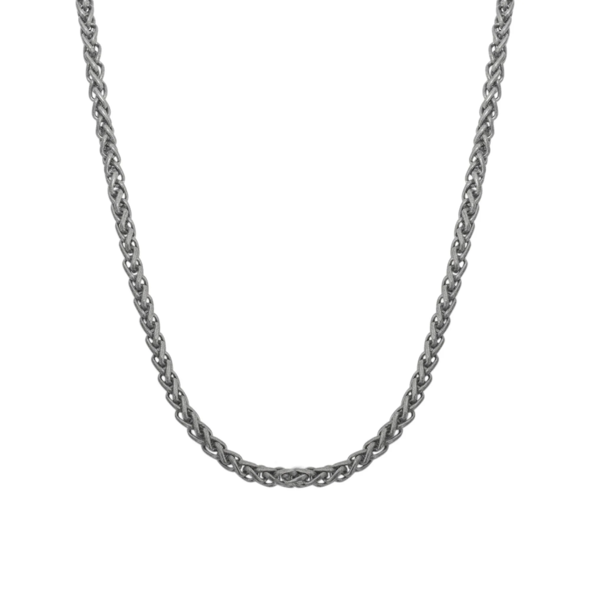 

Titanium Cuban Link Chain for Men and Women, Figaro Chain, Rope Chain, Necklace, Metal DIY Accessories, 28''