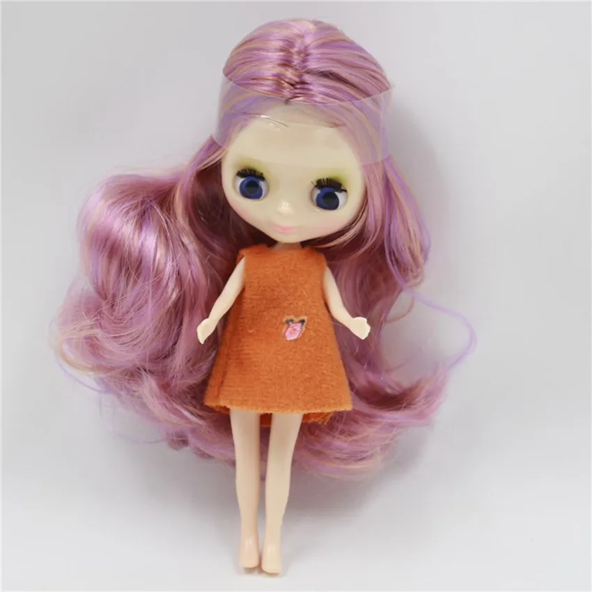 Мини-кукла Blyth 10 см BJD нормальная кукла тела, случайное платье, может изменить макияж, куклы+ платье+ сумка для хранения, детские игрушки для девочек