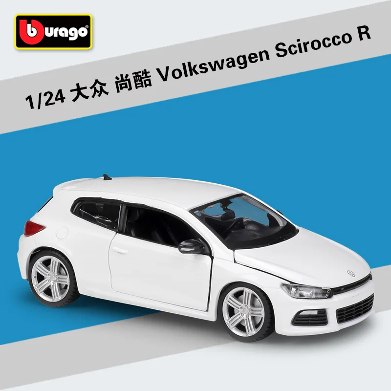 Модель автомобиля из сплава Bburago 1:24 Volkswagen Scirocco R белая|Наземный транспорт| |