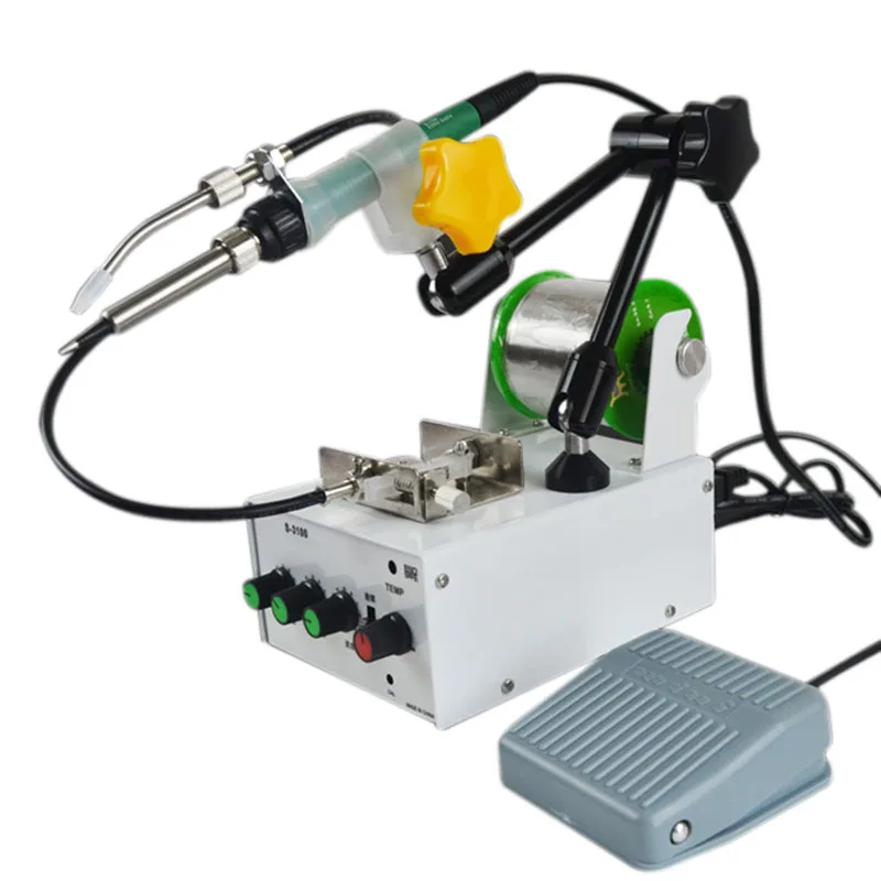 

S3100 Full-Automatic Pedal-Type Thermostat Soldering Machine Small Spot Welder Soldering Machine Eu Plug