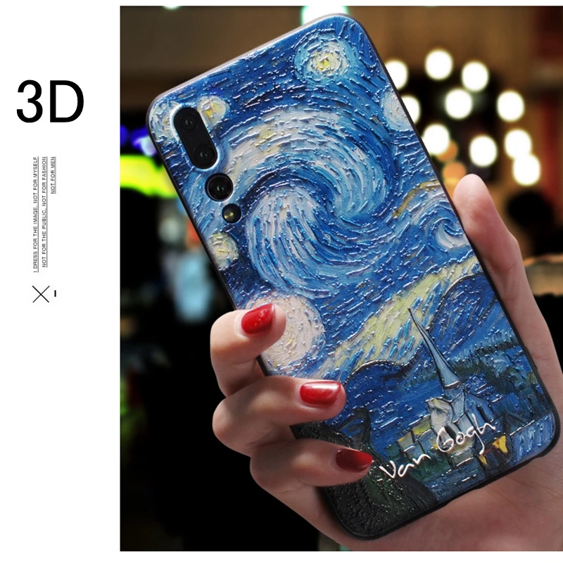 

3D Emboss Case For Huawei Mate P30 P20 Lite Pro Colorful Soft Silicone 360 Full Protection For Huawei Mate20 X Pro P10 Cover