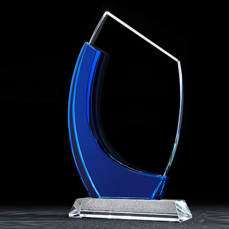 Персональный хрустальный трофей Заказная стеклянная статуя победитель награда спортивные события Лига чемпионов