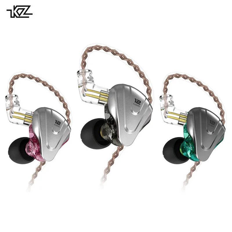 KZ ZSX Terminator металлическая гарнитура 5BA 1DD гибридные 12 единиц Hi Fi басовые наушники