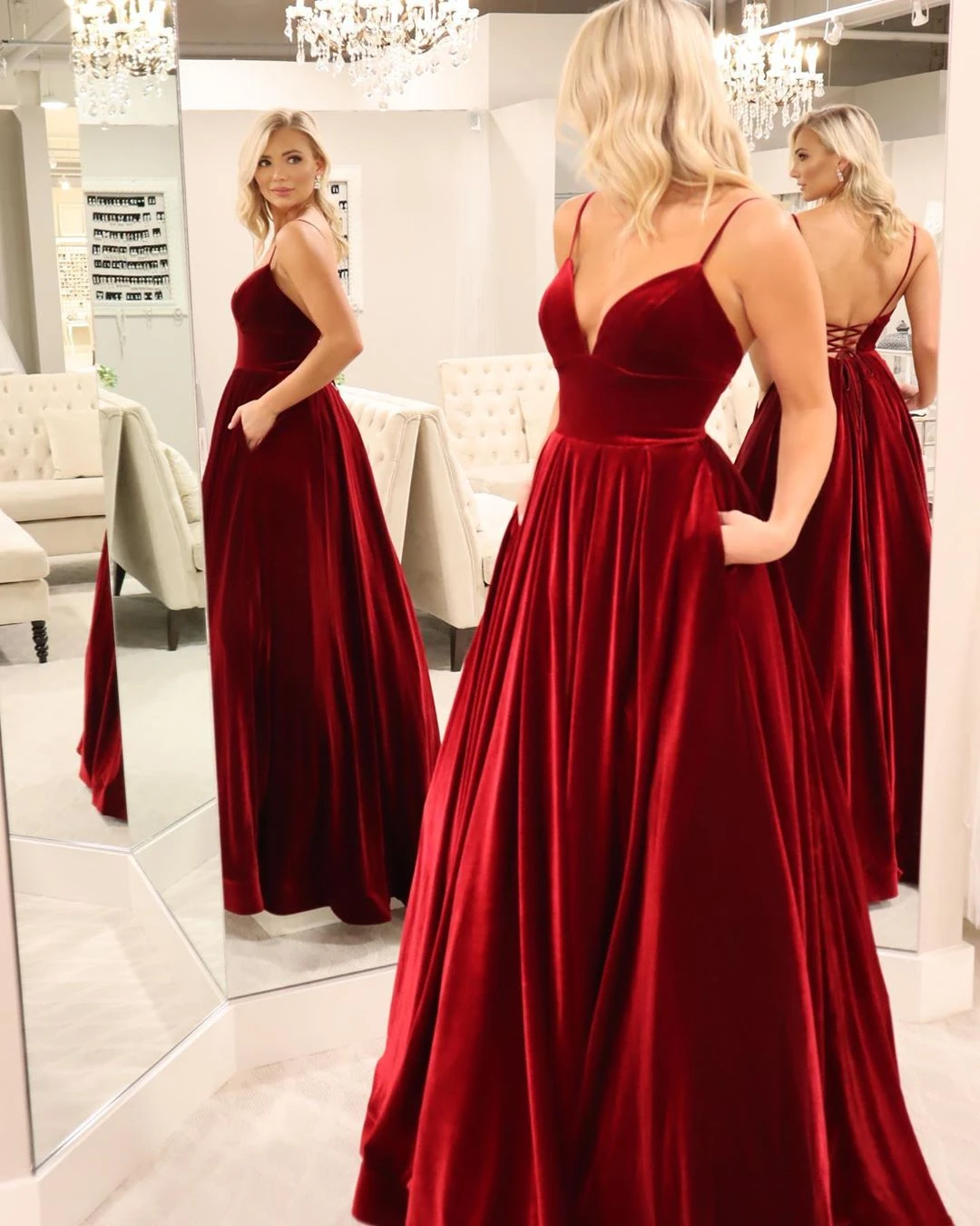 Wine dinner gown Clearance