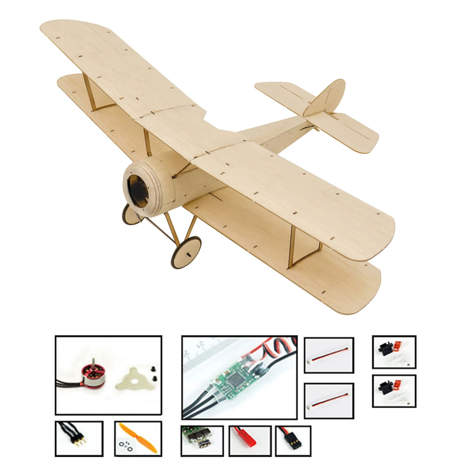 DWH K06 Sopwith Pup RC самолет Balsa деревянный 378 мм Wingspan уличные летные игрушки для детей