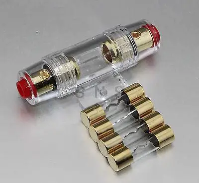 

FREE 60A AGU FUSE 4 / 8 GAUGE AGU FUSE HOLDER GOLD PLATED SKFH104