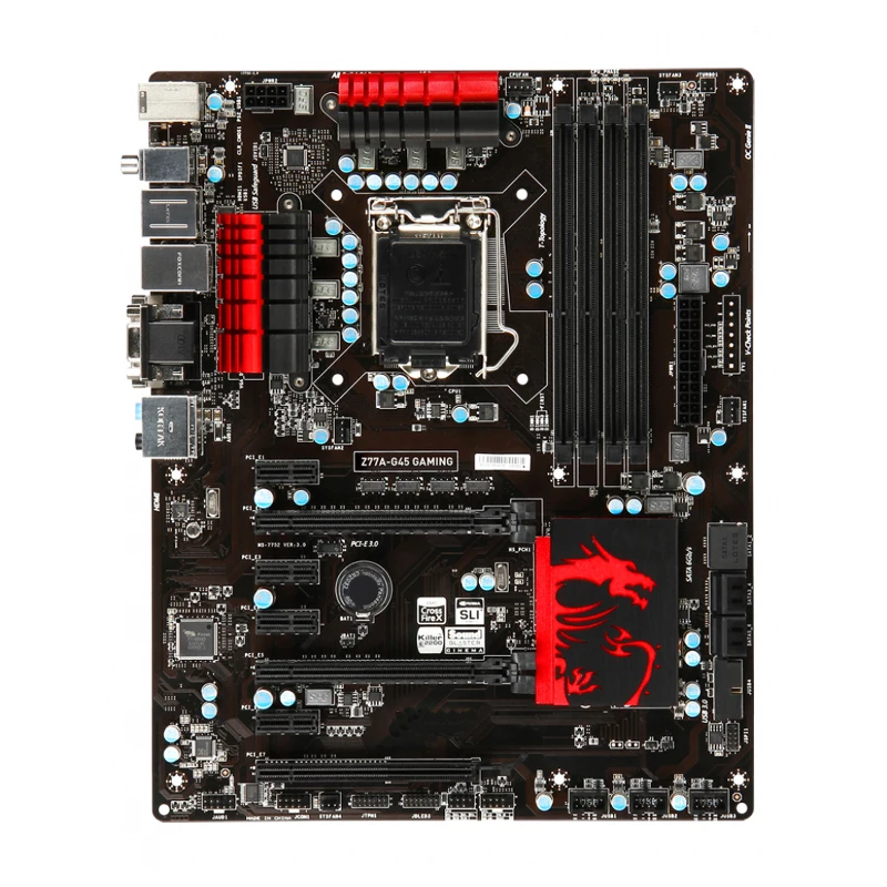 

For MSI Z77A-G45 GAMING desktop motherboard DDR3 LGA 1155 for I3 I5 I7 CPU 32GB USB3.0 SATA3 00% fully Tested Free shipping