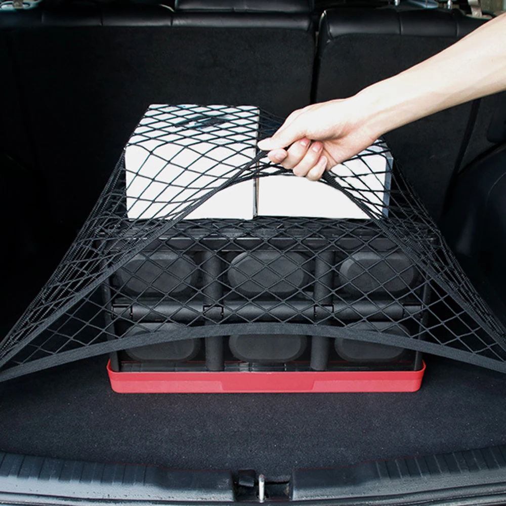 

Stretchable Elastic Mesh Net 60 x 77cm Universal organizer Car Trunk Luggage Storage Cargo Organizer Nylon