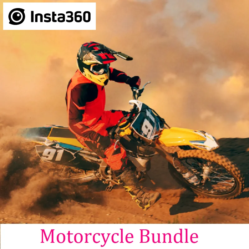 Insta360-Paquete de motocicleta para Cámara de Acción ONE X / ONE R, accesorios deportivos profesionales