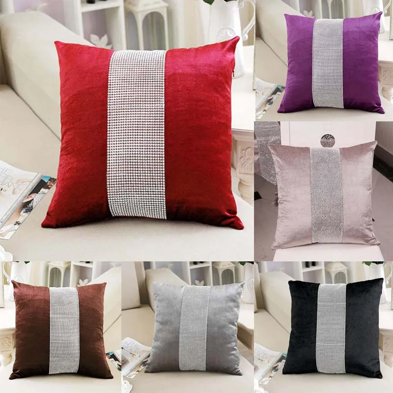 Pillow-Case Throw-Cover Decorative Home-Textile Flannel Modern Diamond Hotel 45cm--45cm