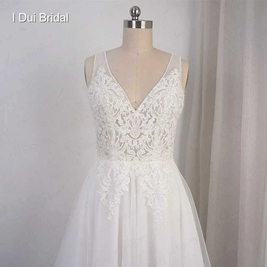 Preise Boho Brautkleider Tüll Schichten Real Photo EINE linie Böhmen Strand Brautkleid Drop Schiff