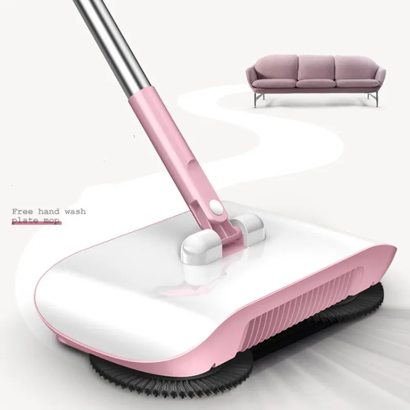 

Hand Push Mop Broom 360 Rotary Magic Manual Telescopic Floor Dust Sweeper Handle Household Cleaning Tool