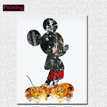 

Full diamond painting cross stitch Rhinestones mosaic Cartoon mickey Diamond Crystal Decorative Painting DIY Round embroidery Y