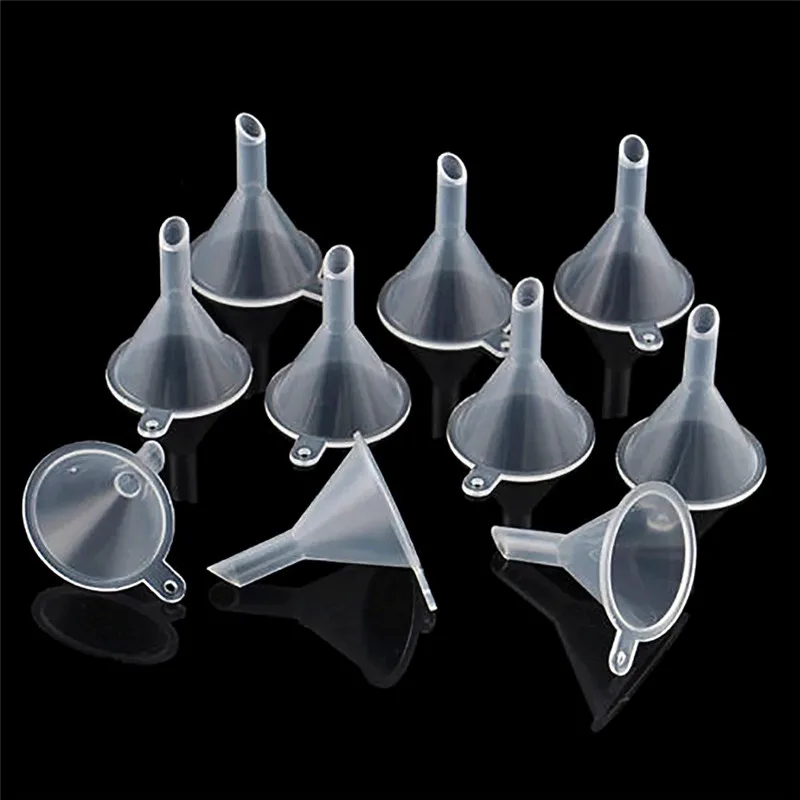 Wide Mouth Funnel Stainless Steel Funnel Kitchen Funnel Baking Funnel Plastic Funnel 2/5/10pcs Mini Funnel Perfume Liquid Filling Tool Lab Supplies