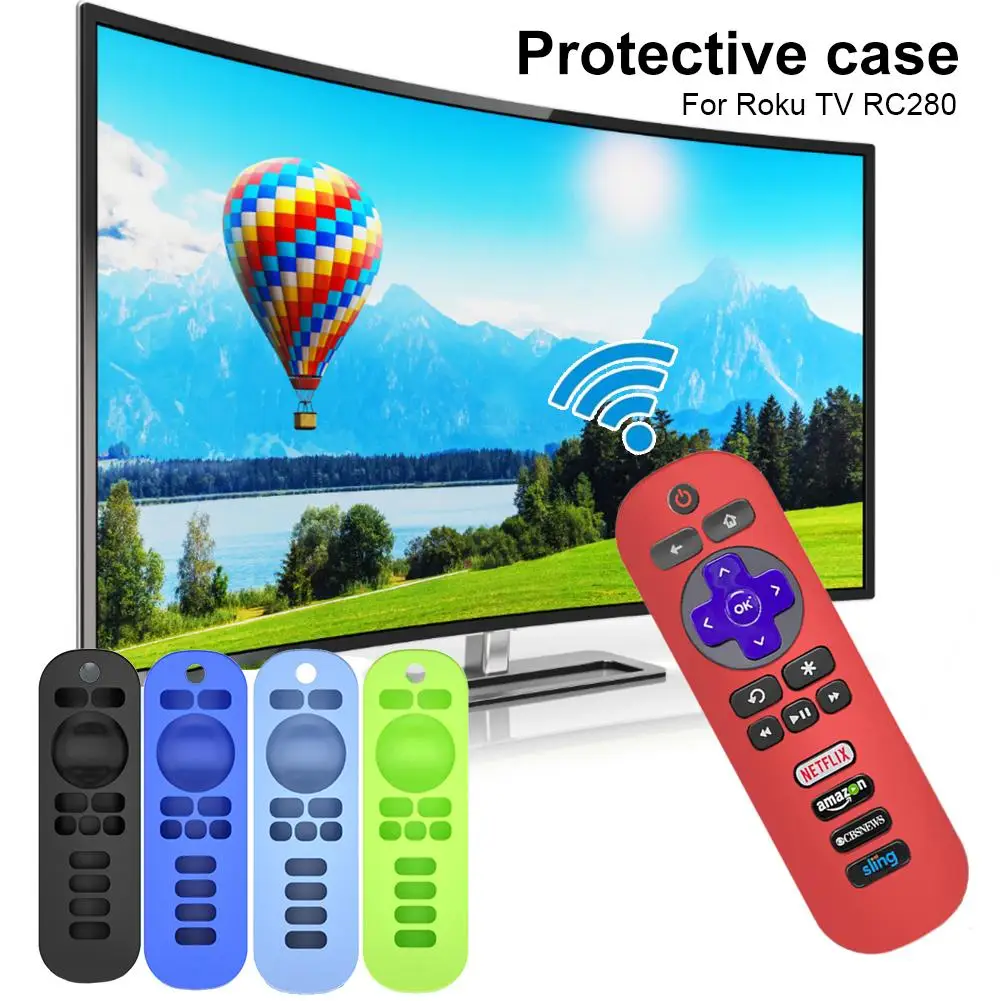 Силиконовый чехол с пультом дистанционного управления для Roku TV RC280 протектор