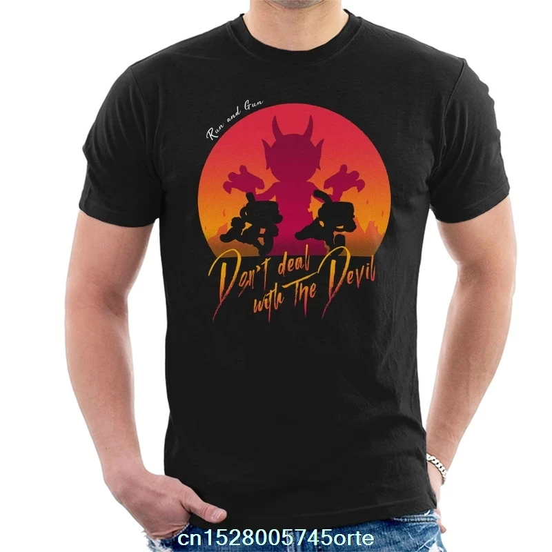 Мужская футболка с принтом camiseta Cuphead 100% хлопок женская | одежда