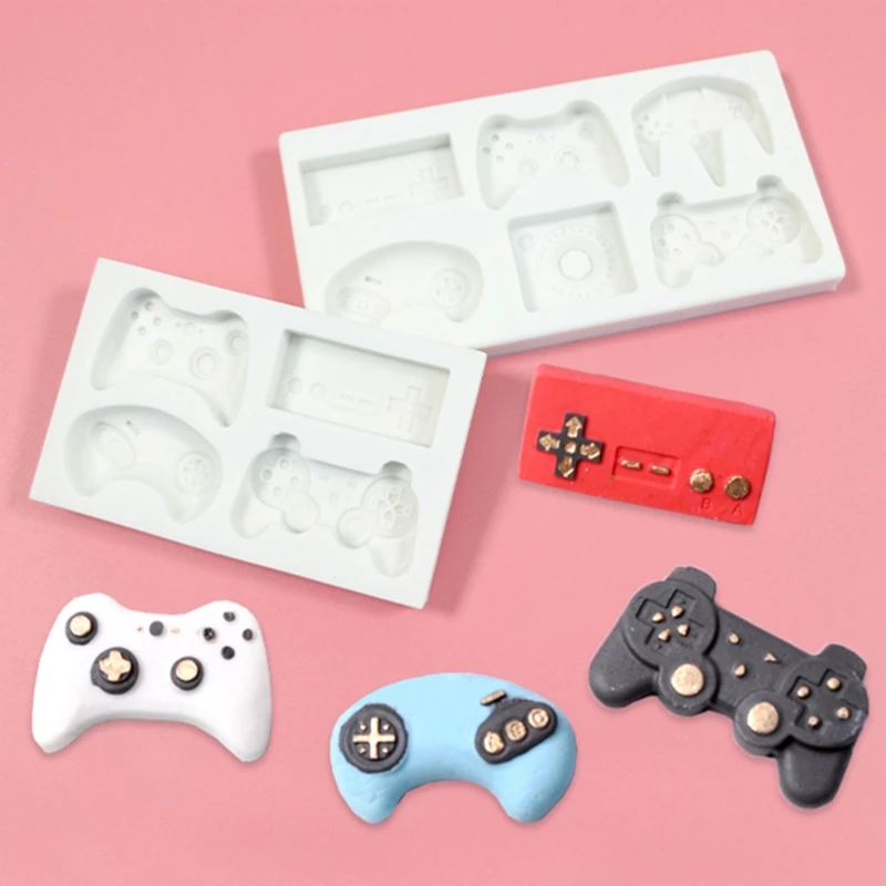 

Handmade Game Consoles Handle Pendant Silicone Resin Mold Game Controller Cake Fondant Mold Jewelry Baking Making Tools