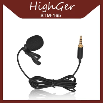 

1.5m 2m Mini Portatile Microfono Clip-on Lavalier Microfono Wired Mikrofo/Microfon per il Telefono per del computer portatile