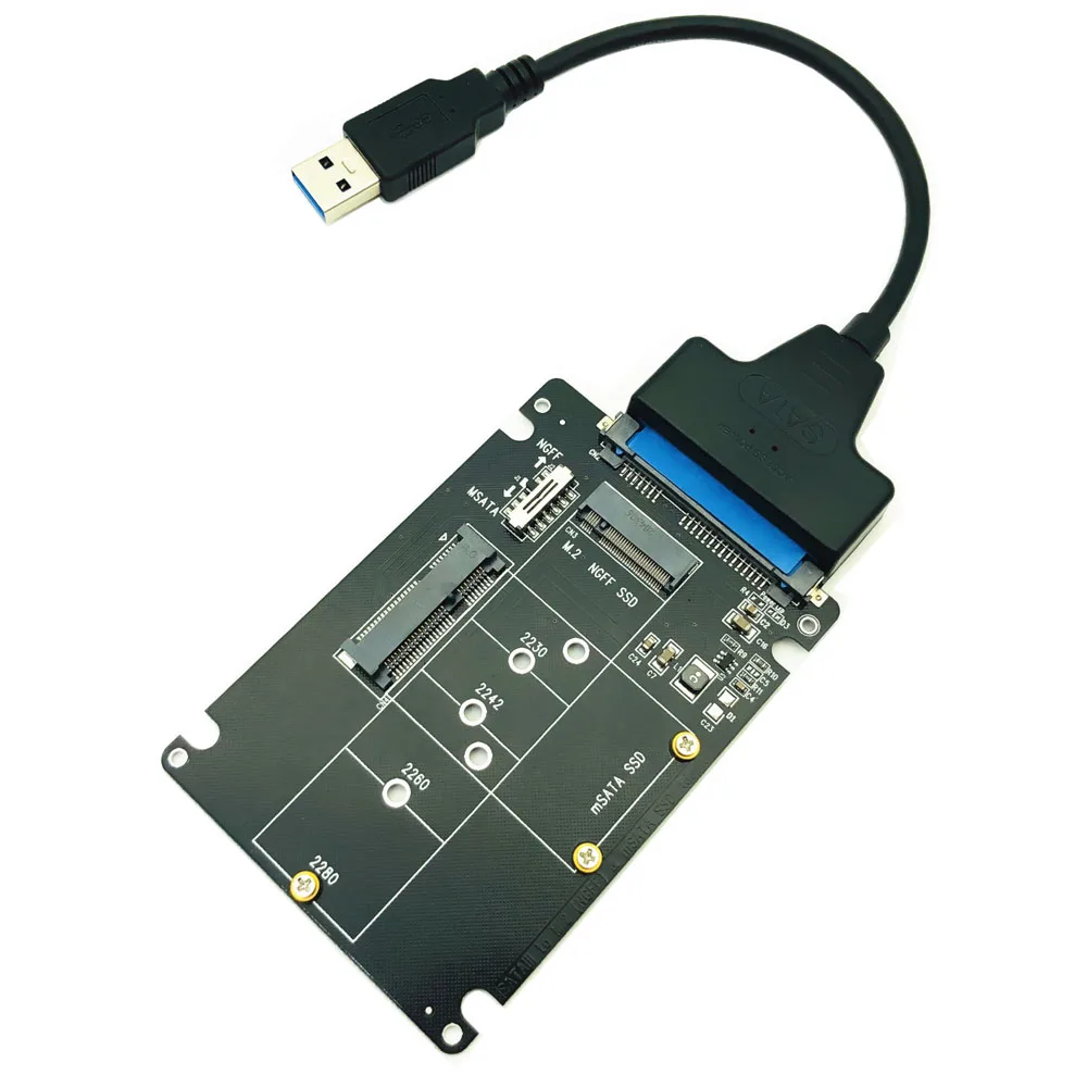Sata para Cartão Adaptador Sata b Key Ssd Ngff para Usb Converter Hdd Riser Card em Ssd em 1
