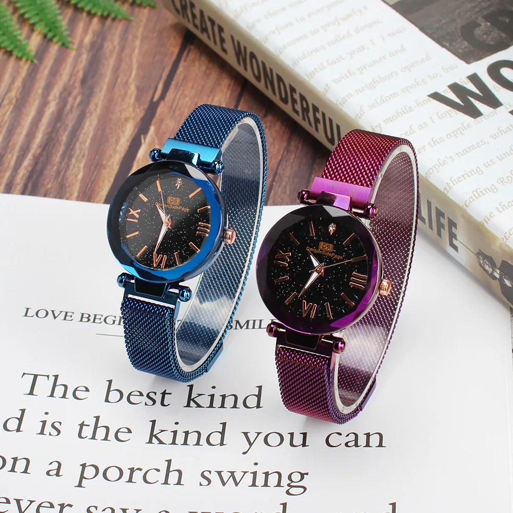 

Online Celebrity Style Star WOMEN'S Watch Magnet Watch Women's Milan With Net Table With Di Si DS Lazy Watch
