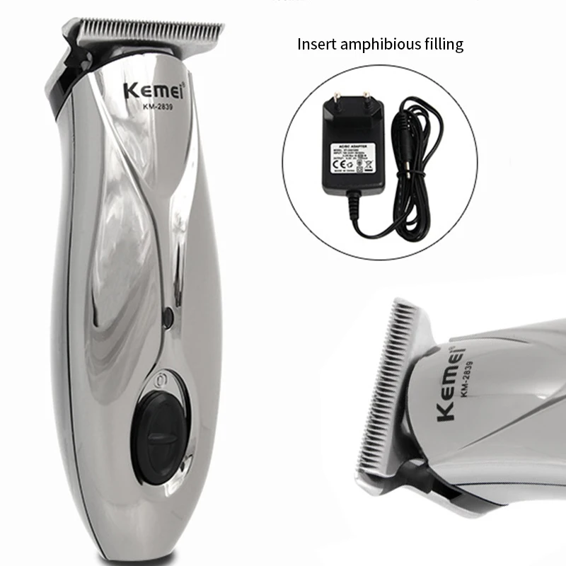 Бритва электрическая Зарядная электрическая толчковая Бритва для мужчин ручной работы Посеребренная немой Посеребренная Парикмахерская Ретро масляная голова станок для бритья электрическая бритва триммер для бороды