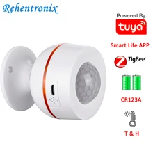 Tuya ZigBee Battery Built-in 5V 1A USB Power Temperature Humidity Wireless WiFi PIR Motion Sensor Detector