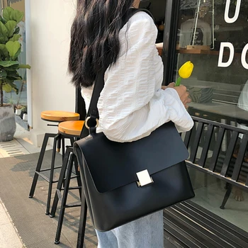 

2020 Retro Pu Shoulder Bag For Women Luxury Waterproof Crossbody Bag Largr Capacity Simple Handbag