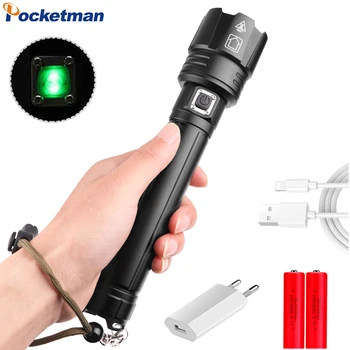 

8000LM Ultra Bright XHP70 LED Flashlight Tactical Flashlight USB Rechargeable led Torch Use 18650 Battery for Camping Hiking