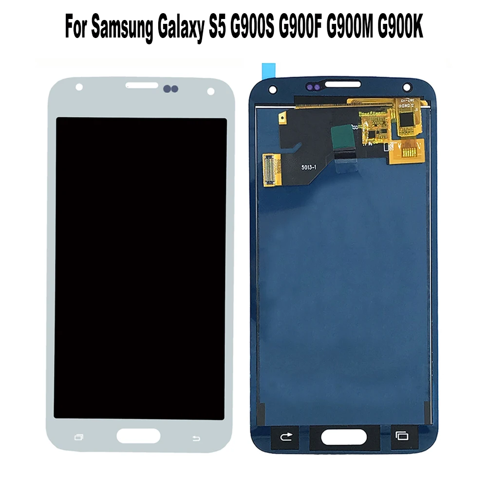 ЖК-дисплей с сенсорным дигитайзером в сборе подходит для Samsung Galaxy S5 G900S G900F G900M G900K
