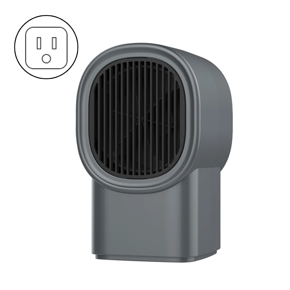 Electric Portable Mini Wall Heater Plug-in Personal Space Warmer for Camping Anywhere Adjustable Indoor Heating Thermostat - Цвет: HM2700