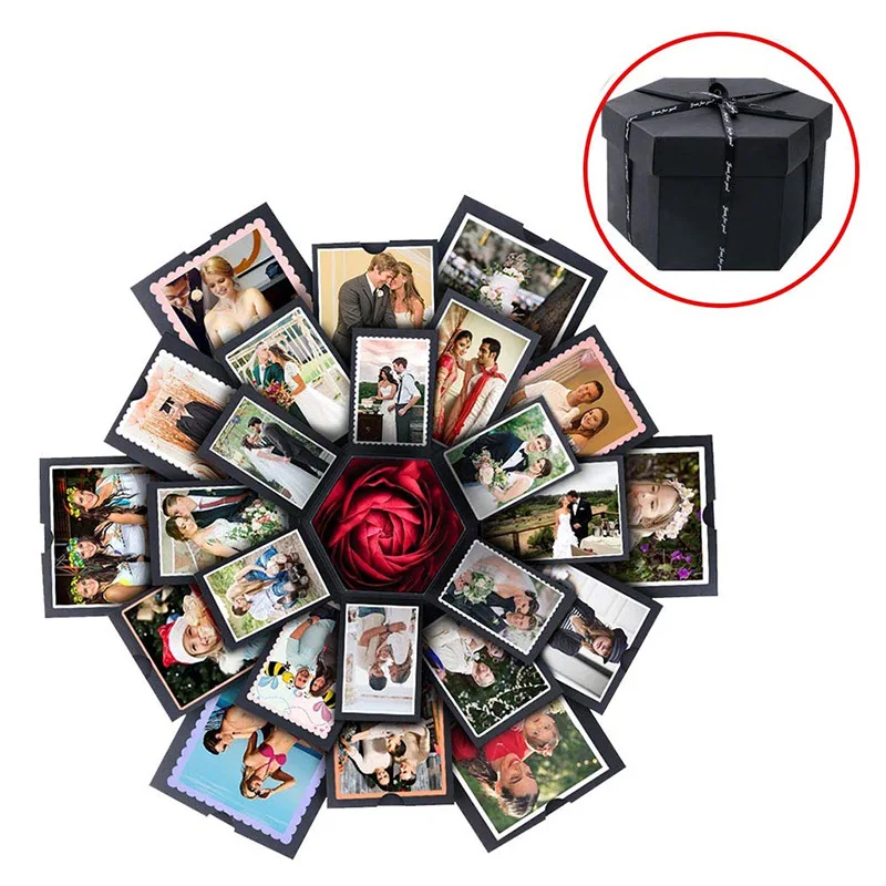DIY Explosion Box Gift вечерние альбом для скрапбукинга с памятью ручной работы фотоальбом