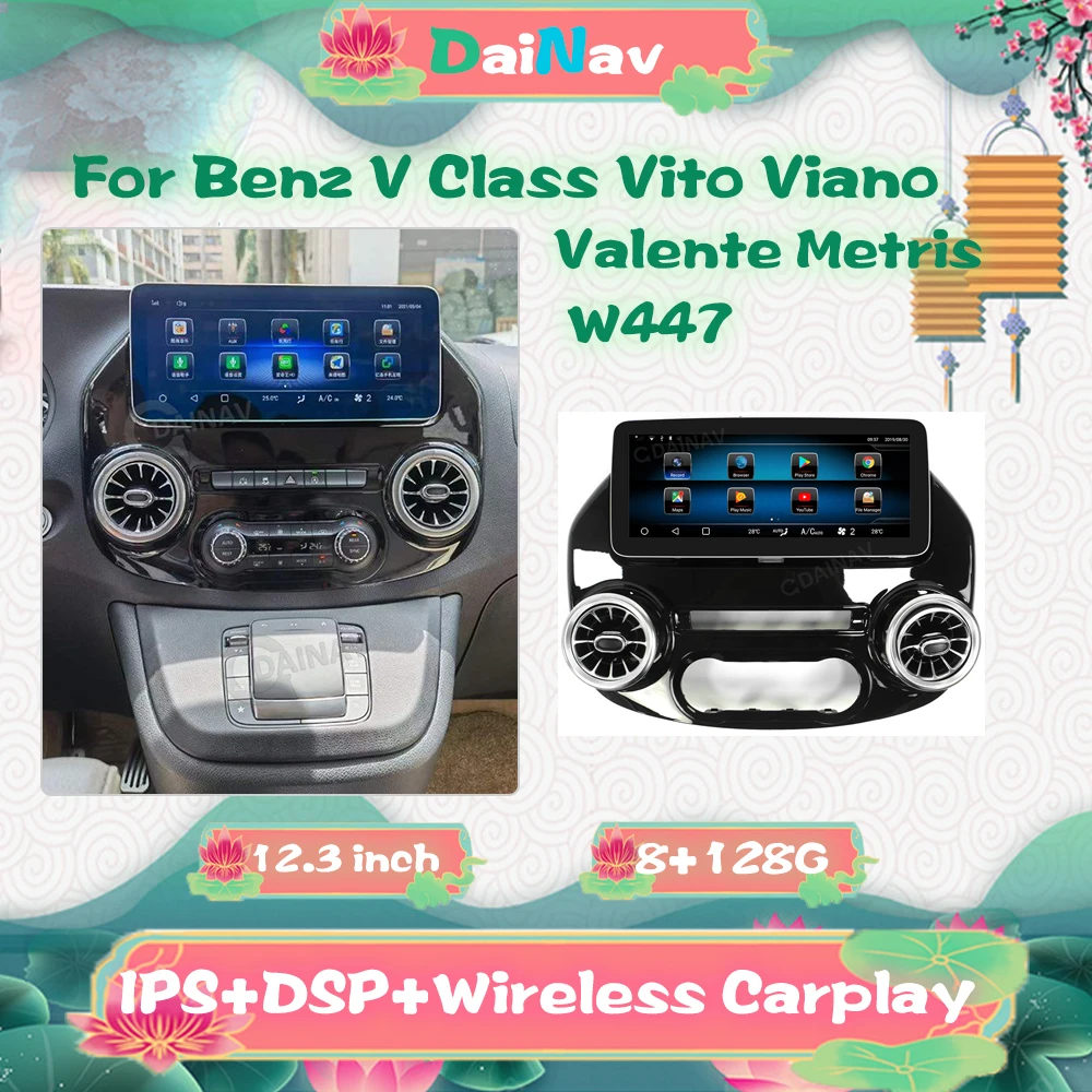 

For Mercedes-Benz Vito 2016-2018 Android car radio car multimedia player GPS navigator support Original car system Head unit