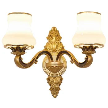 

Nordic European crystal zinc alloy wall lamp Hotel living room aisle led wall lamp creative Bedroom Study Home Decor wall lamp