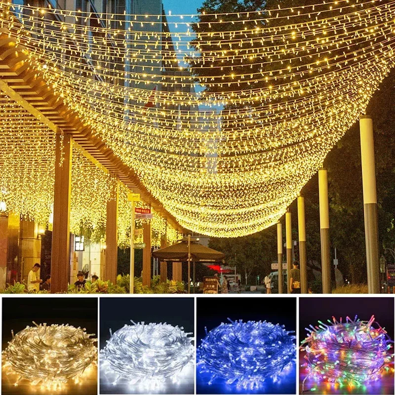 50M/400 LED Fairy LED String Light Garland Outdoor Waterproof Holiday String for Xmas Christmas
