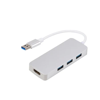 

Hd 1080P Usb 3.0 To Hdmi Hub Converter Adapter Cable Usb To Hdmi External Video Card Multi Monitor Adapter For Windows Laptop